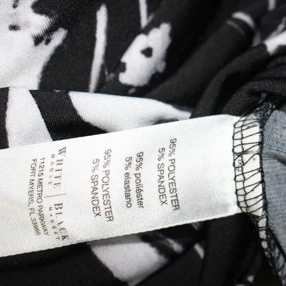 White House Black Market Floral Long Sleeve Top Women's XL - Picture 6 of 9